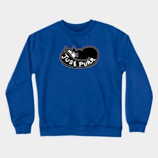 JUST PURR, Tuxedo Cat Crewneck Sweatshirt